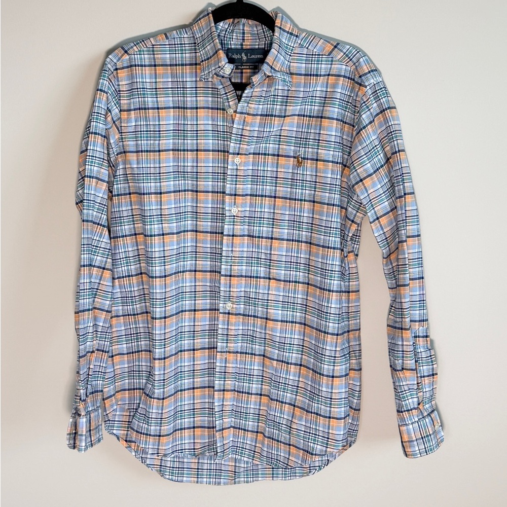 Ralph Lauren Size Medium Plaid Button Up